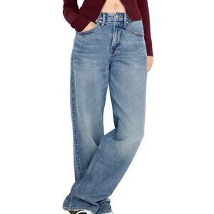 GOOD AMERICAN Good '90s Relaxed Fit Jeans in Indigo